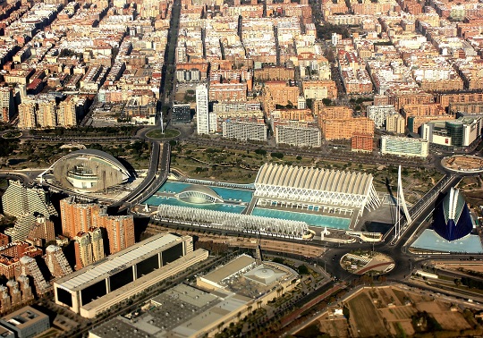 Vista aèria ciutat de València